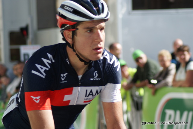 Claudio Imhof in Pontarlier - er hat das Rennen aufgegeben