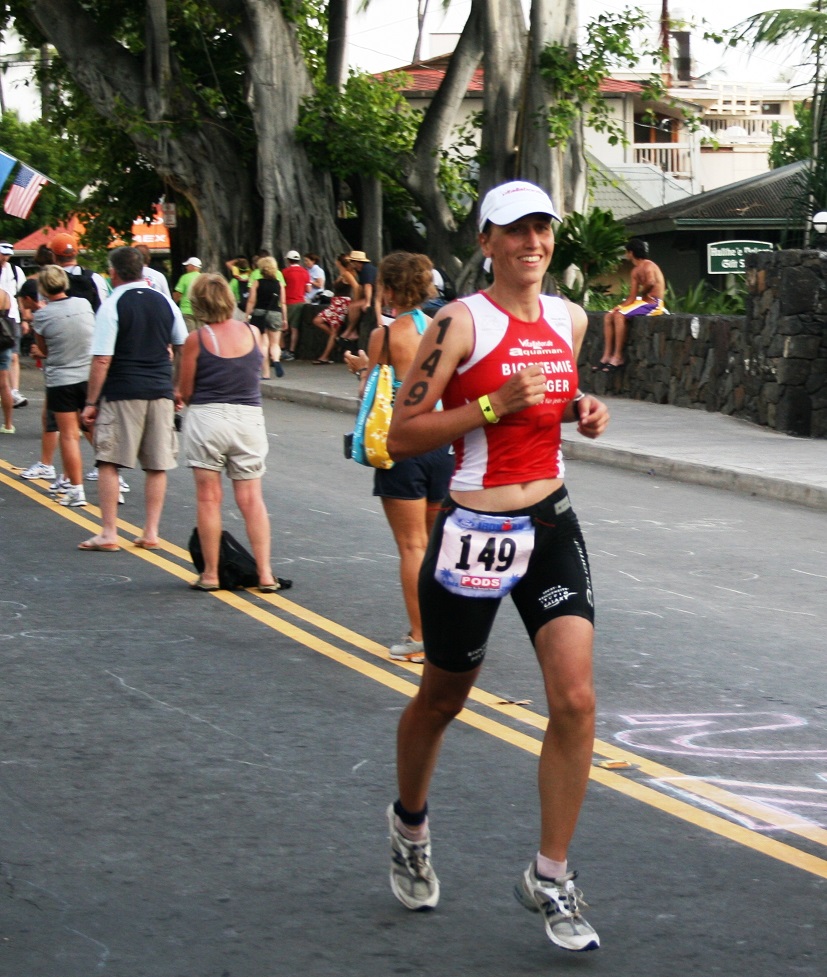 Katja Konschak beim Ironman Hawaii 2007