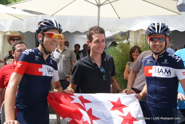 Jonathan Fumeaux - Sbastien Reichenbach - Johann Tschopp bei der Tour de Suisse in Martigny