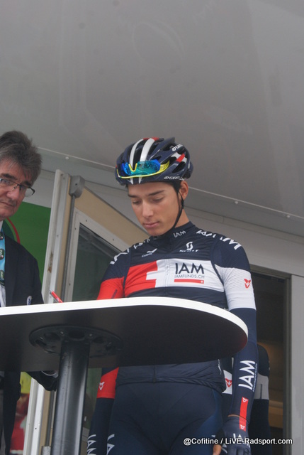 Simon Pellaud als Staigaire bei der Tour du Doubs - im nchsten Jahr wird er Profi im Team