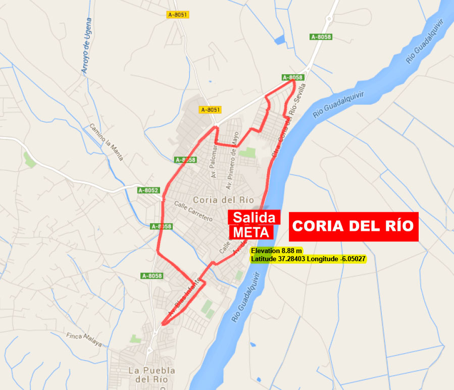 Streckenverlauf Vuelta a Andalucia Ruta Ciclista Del Sol 2015 - Etappe 1b