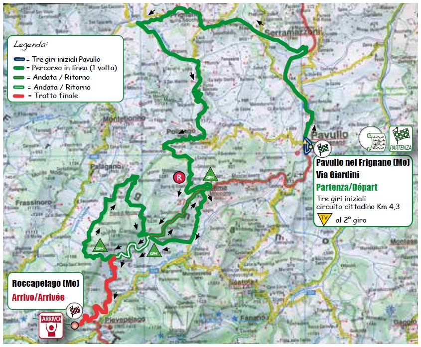 Streckenverlauf Settimana Internazionale Coppi e Bartali 2015 - Etappe 4