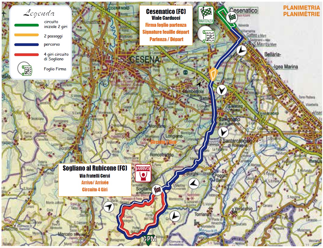 Streckenverlauf Settimana Internazionale Coppi e Bartali 2015 - Etappe 2