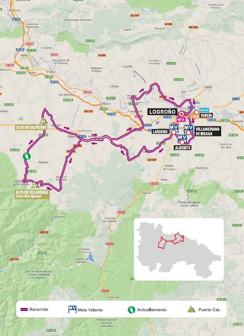 Streckenverlauf Vuelta Ciclista a La Rioja 2015