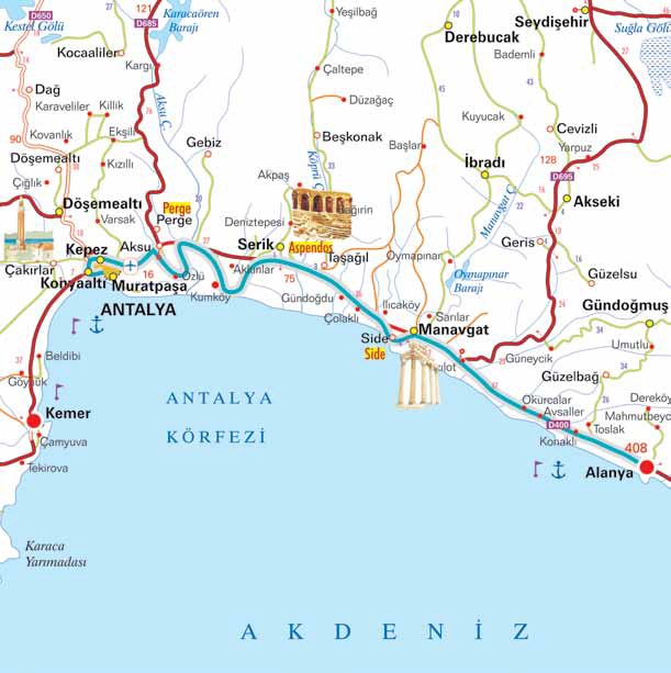 Streckenverlauf Presidential Cycling Tour of Turkey 2015 - Etappe 2