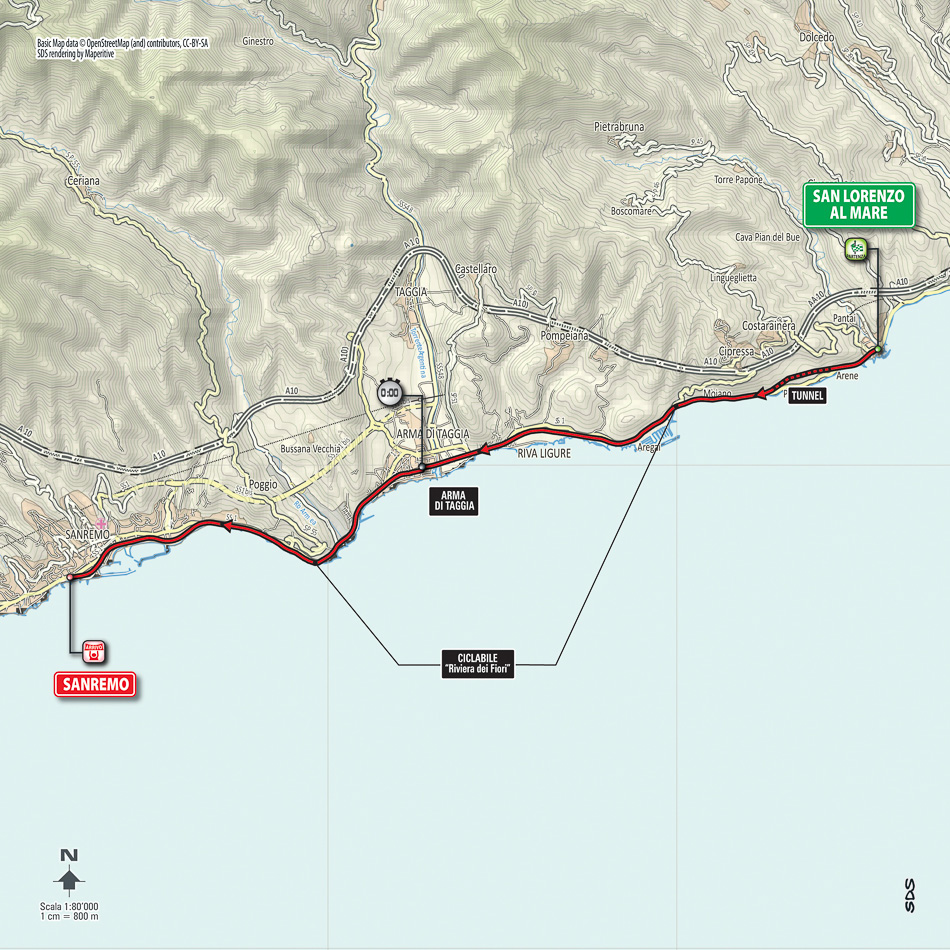 Streckenverlauf Giro dItalia 2015 - Etappe 1