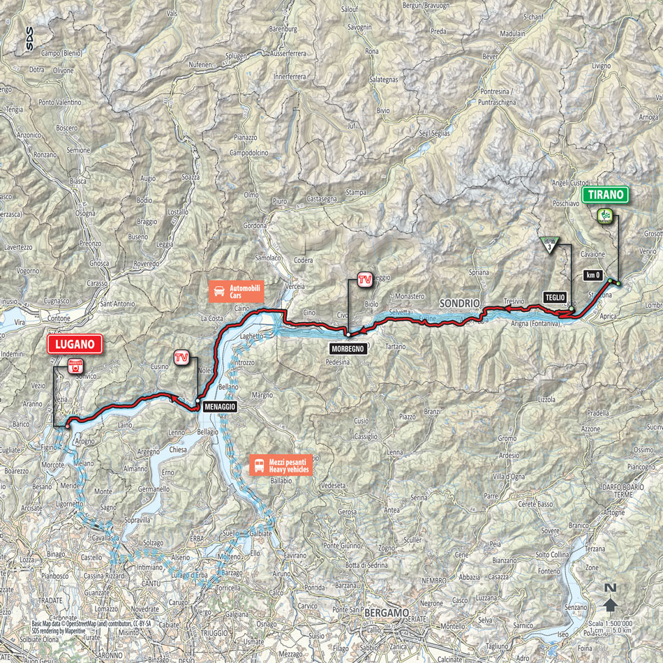 Streckenverlauf Giro dItalia 2015 - Etappe 17