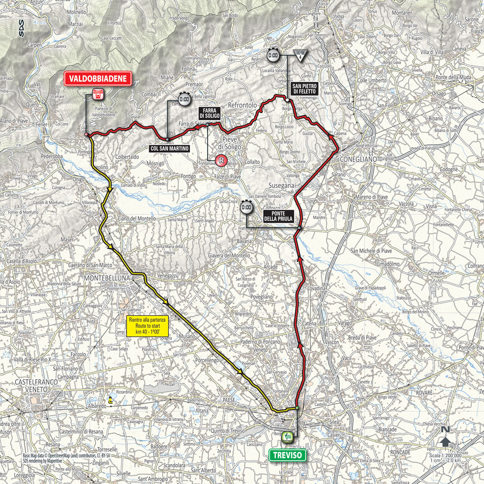 Streckenverlauf Giro dItalia 2015 - Etappe 14
