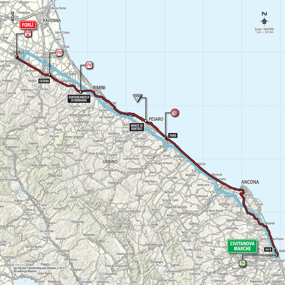 Streckenverlauf Giro dItalia 2015 - Etappe 10