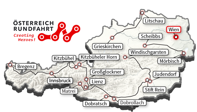 Streckenverlauf Int. sterreich-Rundfahrt-Tour of Austria 2015