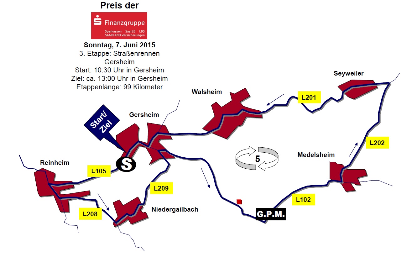 Streckenverlauf Trofeo Karlsberg 2015 - Etappe 3