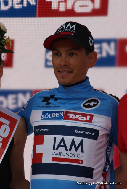 wo Tirol drauf steht ist auch Tirol drin - der Tiroler Stefan Denifl vom Schweizer Team IAM-Cycling gewinnt die Bergwertung