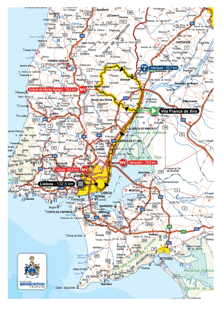 Streckenverlauf Volta a Portugal em Bicicleta / Liberty Seguros 2015 - Etappe 10