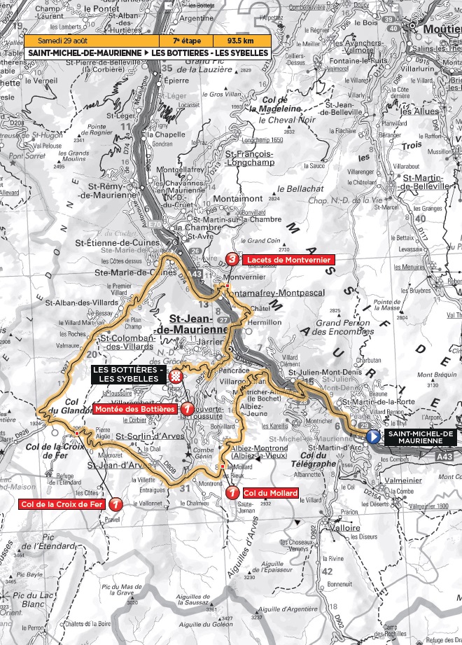 Streckenverlauf Tour de lAvenir 2015 - Etappe 7