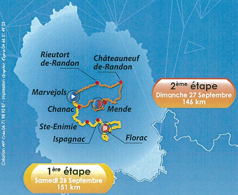 Streckenverlauf Tour du Gvaudan Languedoc-Roussillon 2015