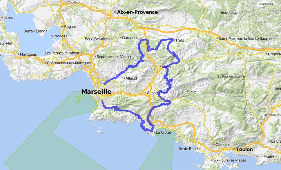Streckenverlauf Grand Prix Cycliste la Marseillaise 2016