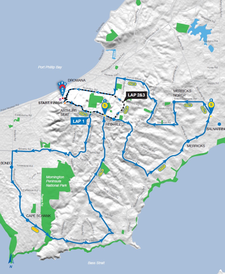 Streckenverlauf Herald Sun Tour 2016 - Etappe 4