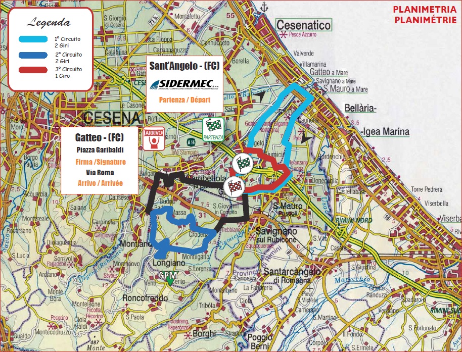 Streckenverlauf Settimana Internazionale Coppi e Bartali 2016 - Etappe 1a