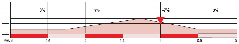 Hhenprofil Vuelta Ciclista al Pais Vasco 2016 - Etappe 4, letzte 3 km