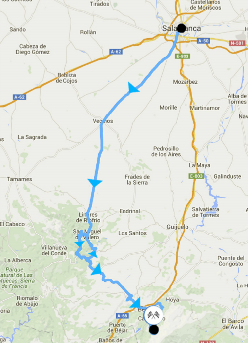 Streckenverlauf Vuelta a Castilla y Leon 2016 - Etappe 3