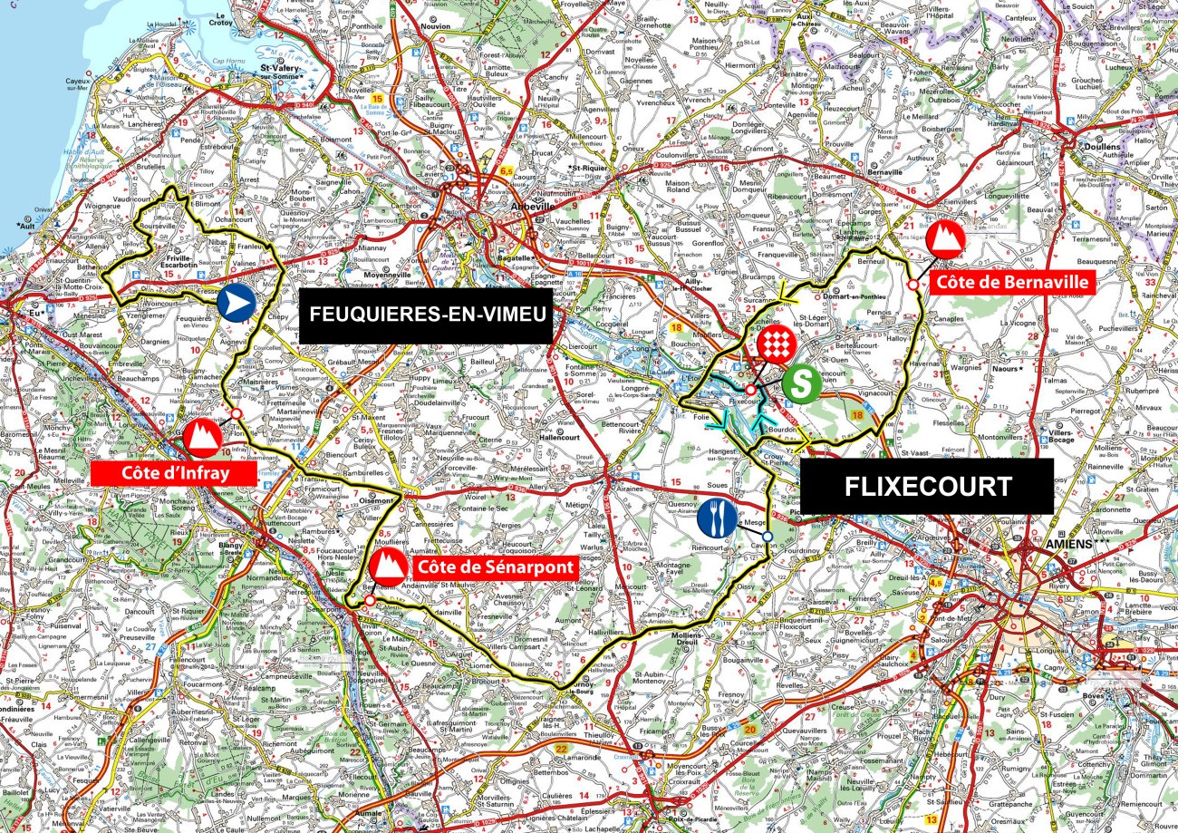 Streckenverlauf Tour de Picardie 2016 - Etappe 2