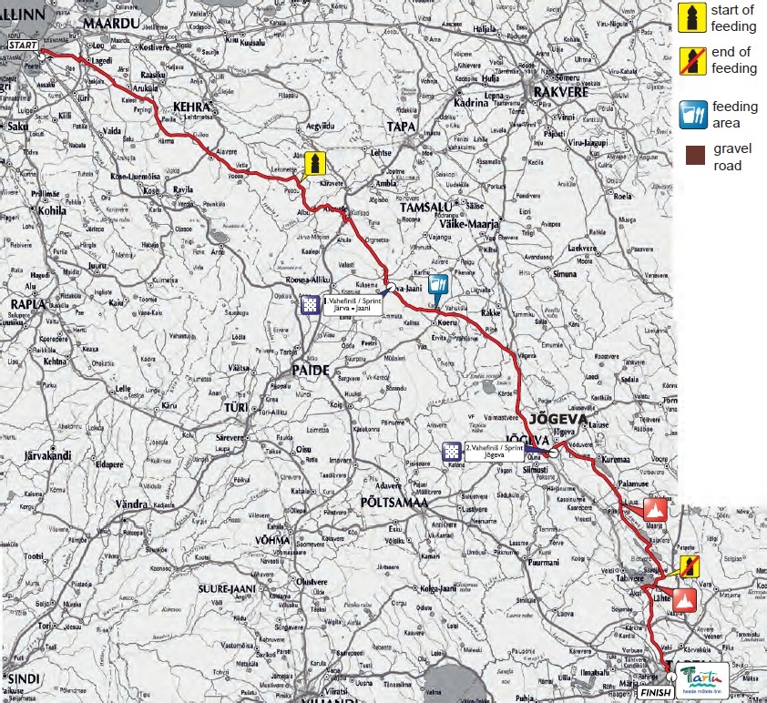 Streckenverlauf Tour of Estonia 2016 - Etappe 1