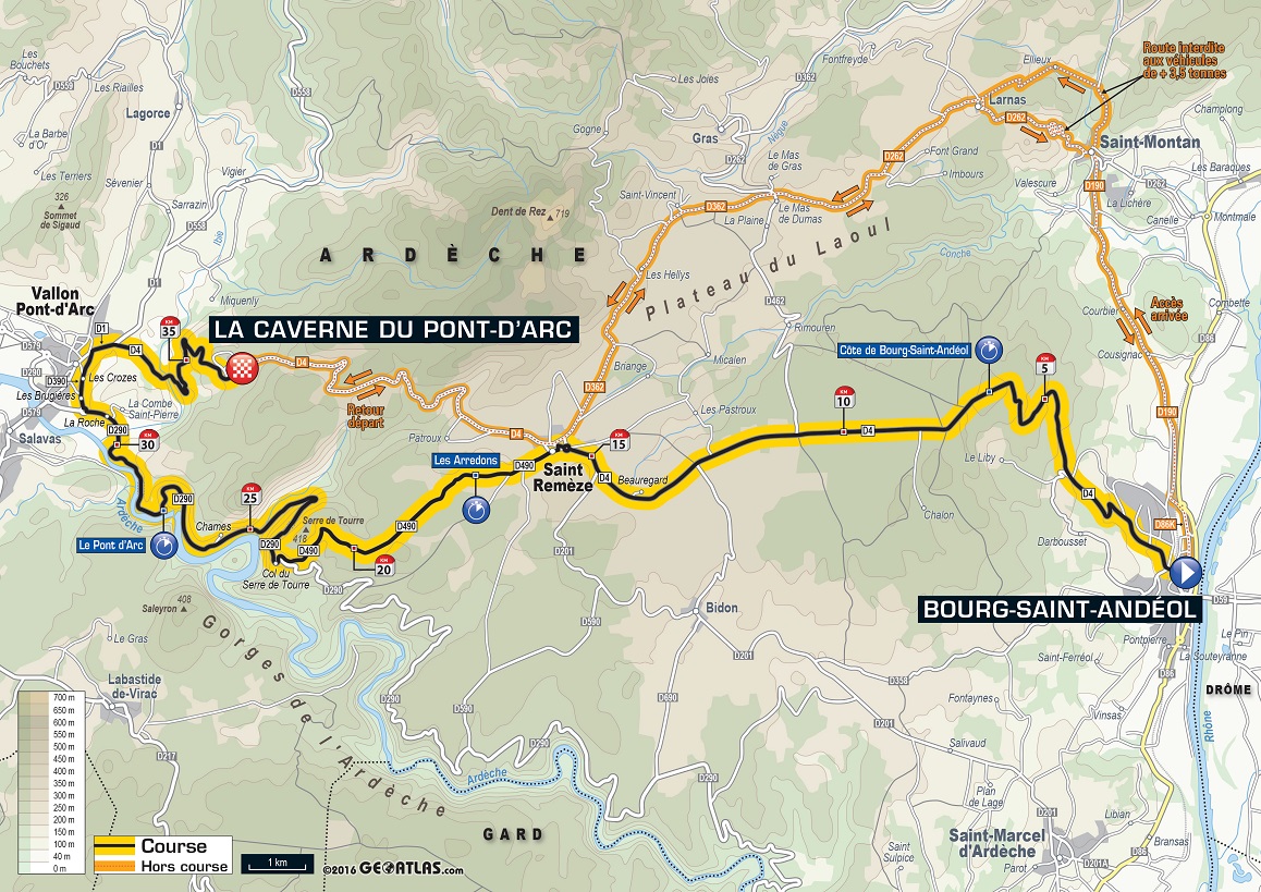 Streckenverlauf Tour de France 2016 - Etappe 13