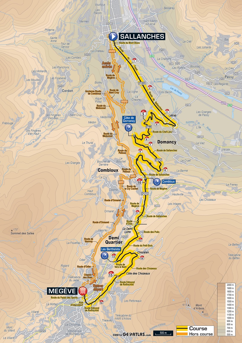 Streckenverlauf Tour de France 2016 - Etappe 18