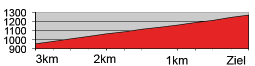Hhenprofil Tour de Suisse 2016 - Etappe 6, letzte 3 km