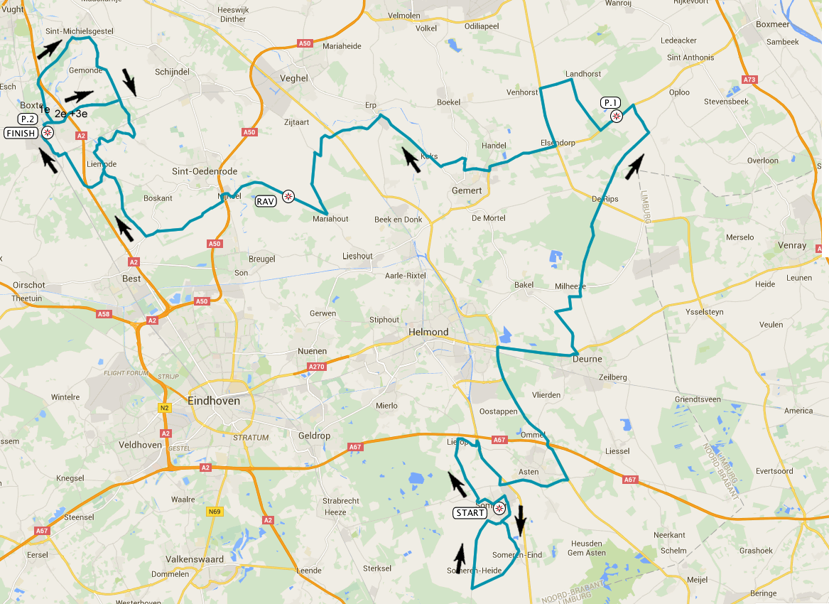 Streckenverlauf Ster ZLM Toer GP Jan van Heeswijk 2016 - Etappe 5