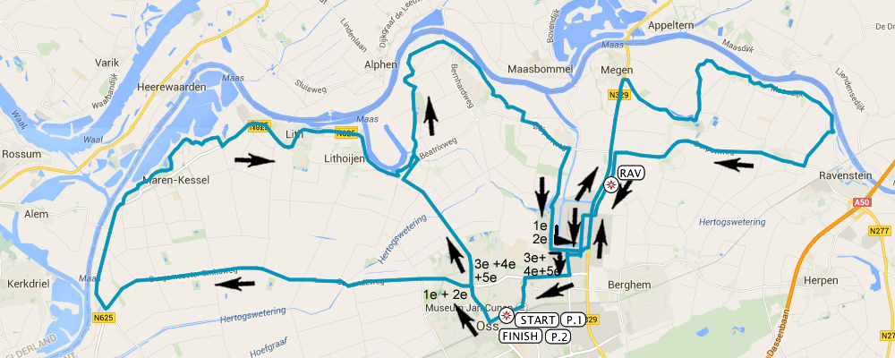 Streckenverlauf Ster ZLM Toer GP Jan van Heeswijk 2016 - Etappe 2