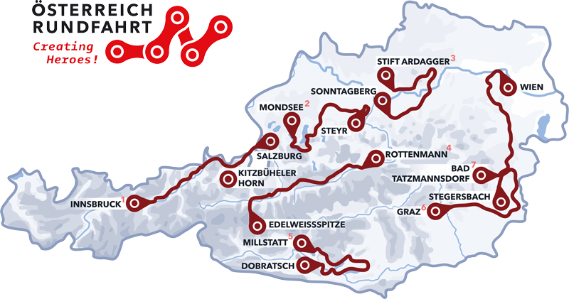 Streckenverlauf Int. sterreich Rundfahrt 2016