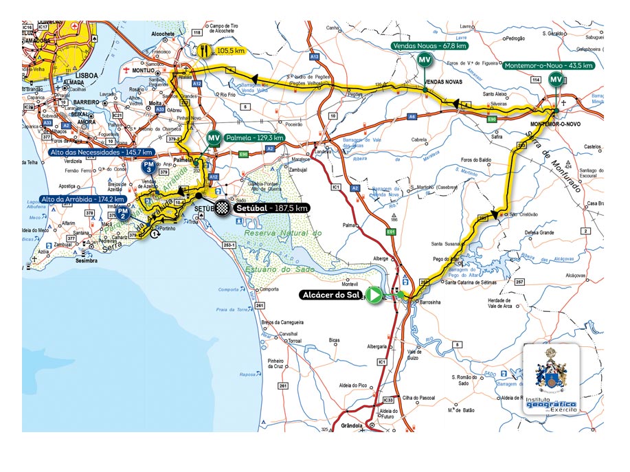 Streckenverlauf Volta a Portugal Santander Totta 2016 - Etappe 9