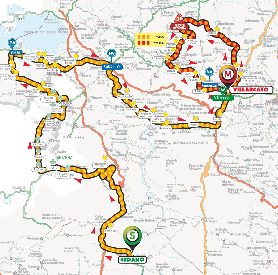 Streckenverlauf Vuelta a Burgos 2016 - Etappe 3