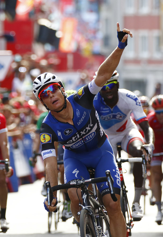 Der Sprint-berflieger der Vuelta 2016: Gianni Meersman gewinnt nach der 2. auch die 5. Etappe