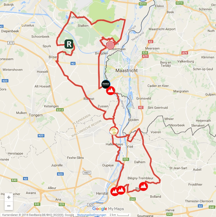 Streckenverlauf Eneco Tour 2016 - Etappe 6