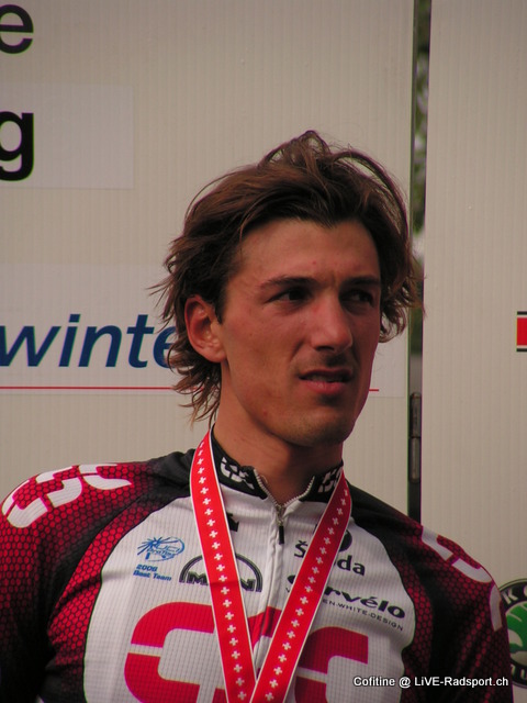 Fabian Cancellara auf dem Podium der Schweizer Meisterschaften 2007