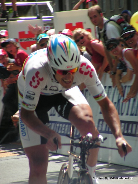 Fabian Cancellara auf dem Weg zum EZF-Sieg bei der Tour de Suisse 2007