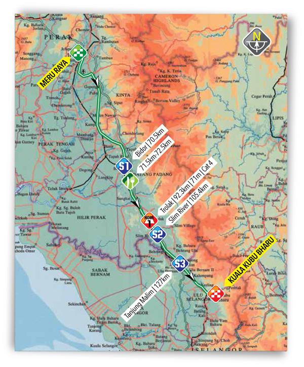 Streckenverlauf Le Tour de Langkawi 2017 - Etappe 5