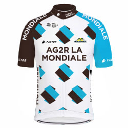 Trikot AG2R La Mondiale (ALM) 2017 (Bild: UCI)