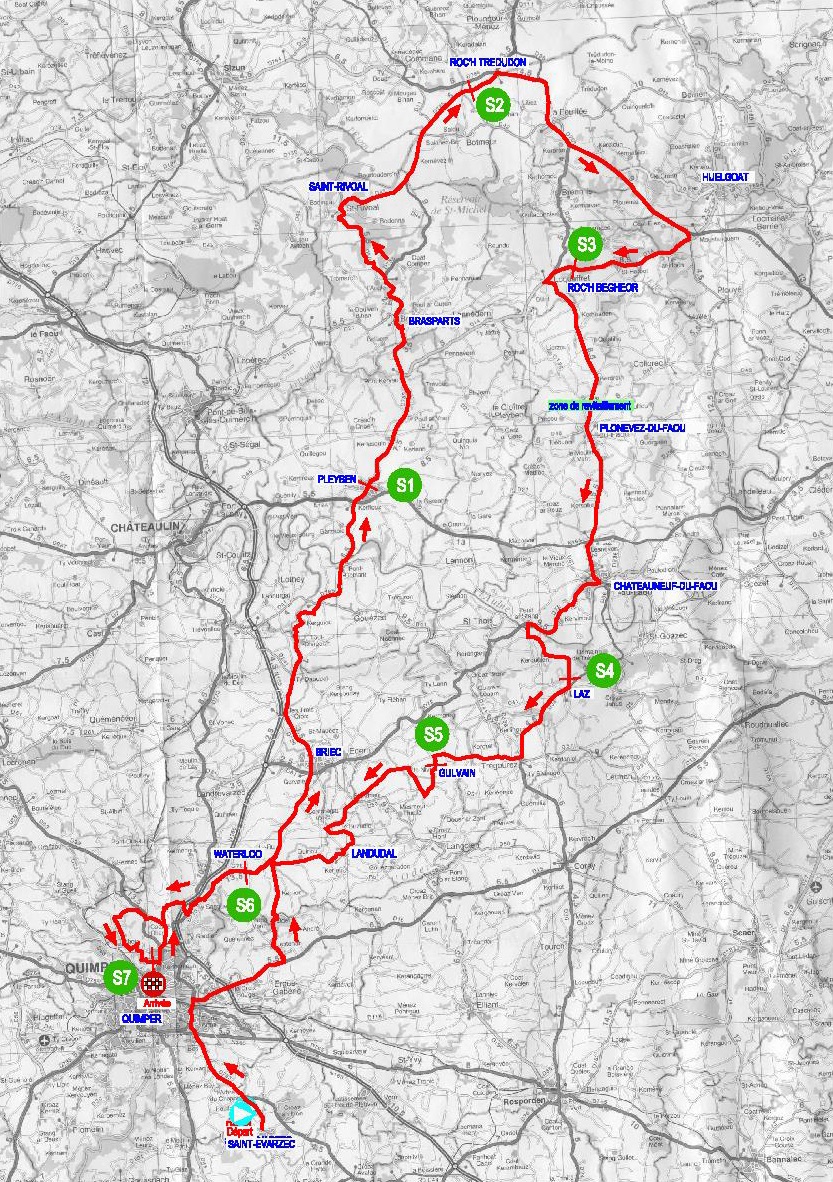 Streckenverlauf Tour du Finistre 2017