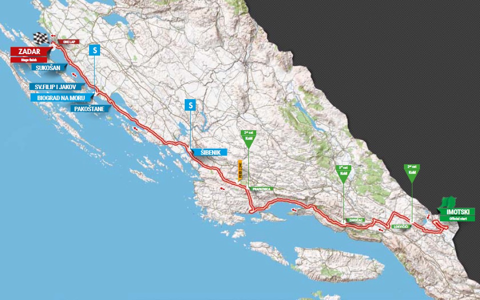 Streckenverlauf Tour of Croatia 2017 - Etappe 3