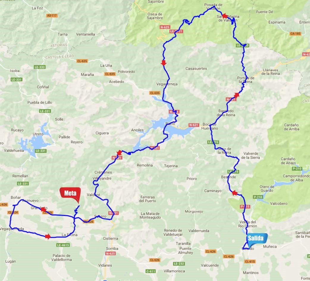 Streckenverlauf Vuelta a Castilla y Leon 2017 - Etappe 2