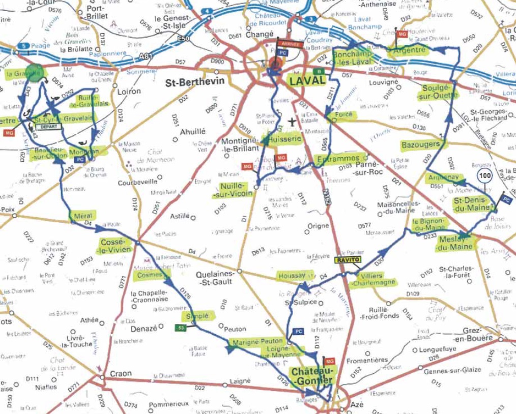 Streckenverlauf Boucles de la Mayenne 2017 - Etappe 3