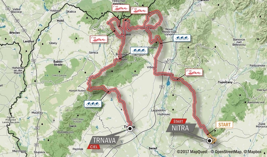 Streckenverlauf Tour de Slovaquie 2017 - Etappe 3
