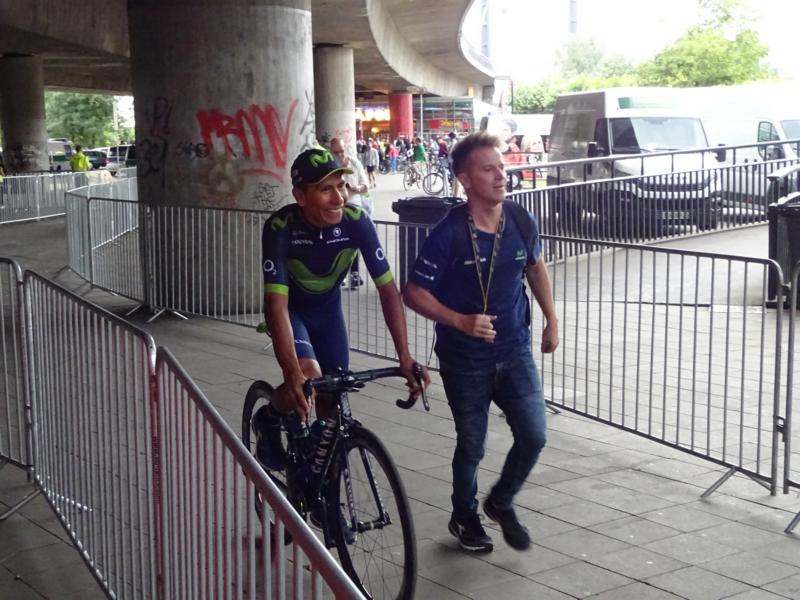 Nairo Quintana (Movistar) bei der Teamprsentation der Tour de France 2017 in Dsseldorf. Foto: LIVE-Radsport.com