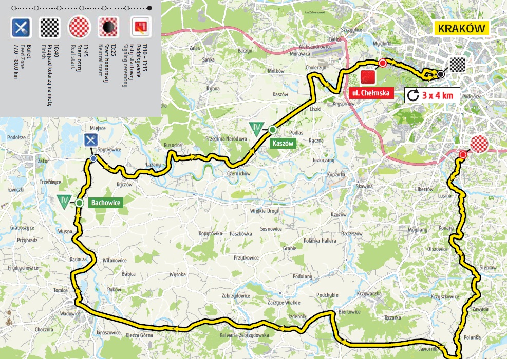 Streckenverlauf Tour de Pologne 2017 - Etappe 1