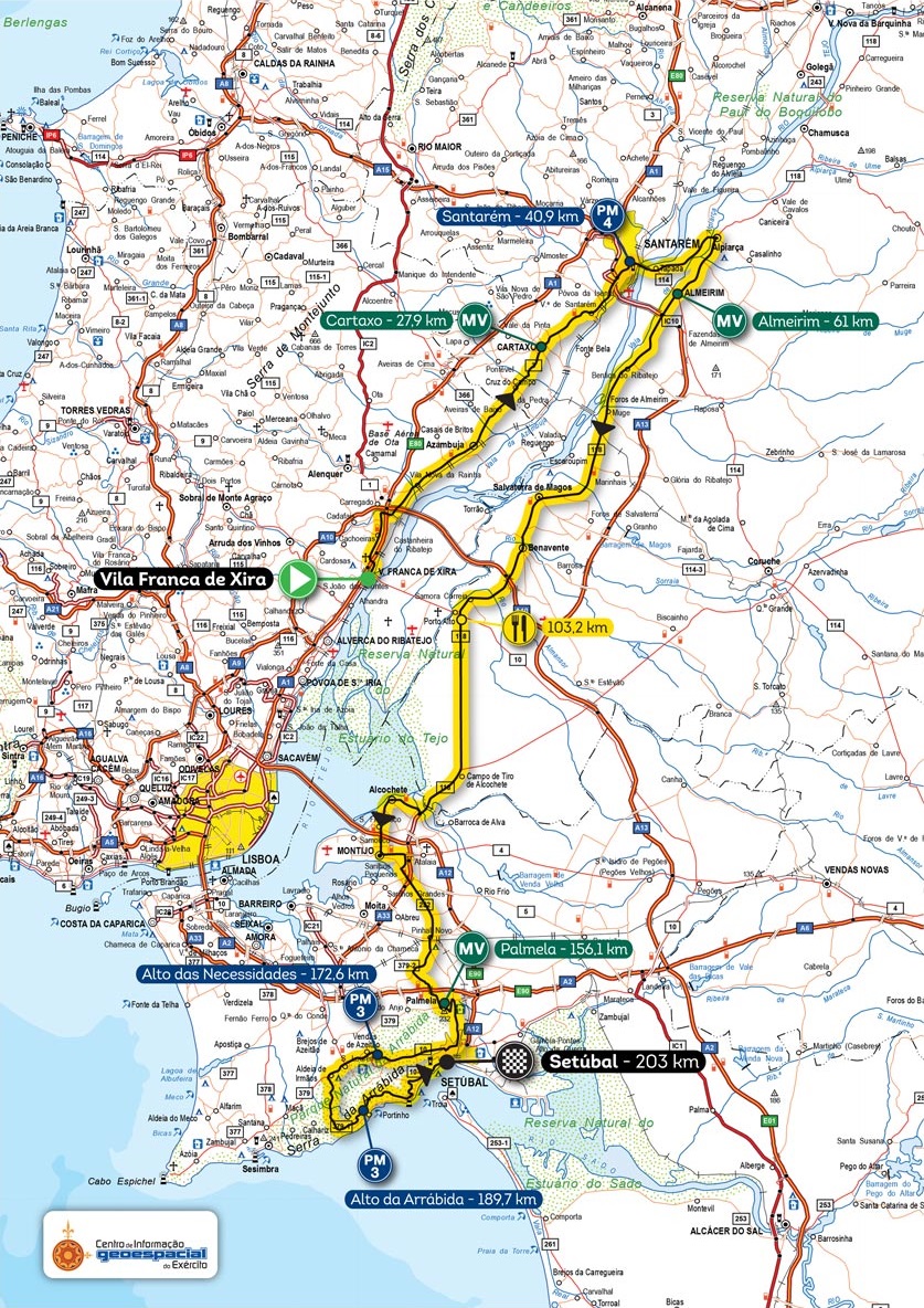 Streckenverlauf Volta a Portugal em Bicicleta Santander Totta 2017 - Etappe 1