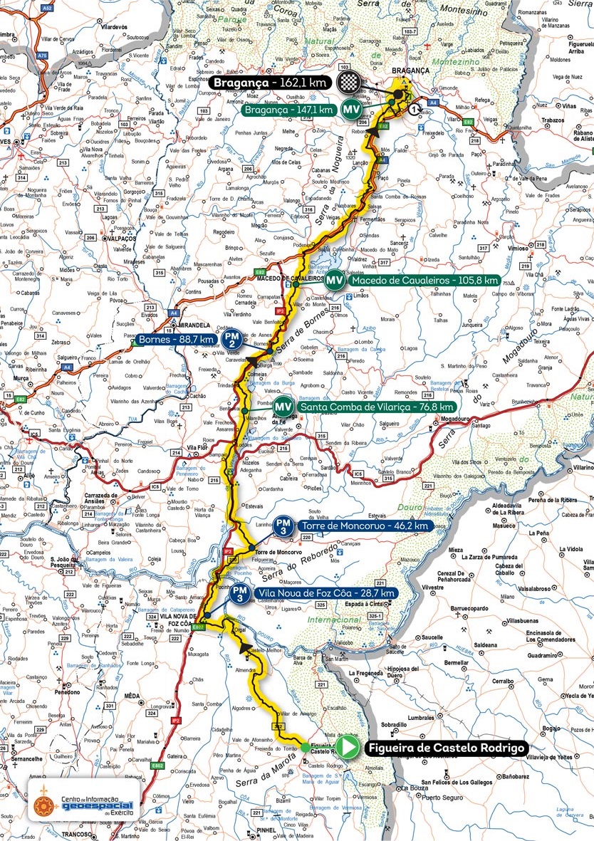 Streckenverlauf Volta a Portugal em Bicicleta Santander Totta 2017 - Etappe 3