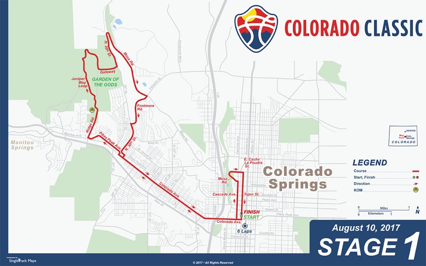 Streckenverlauf Colorado Classic 2017 - Etappe 1